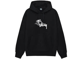Stussy Worker Hoodie Black - authentic Stussy apparel
