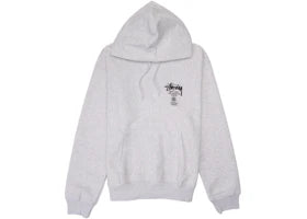 Stussy World Tour Hoodie Ash Heather
