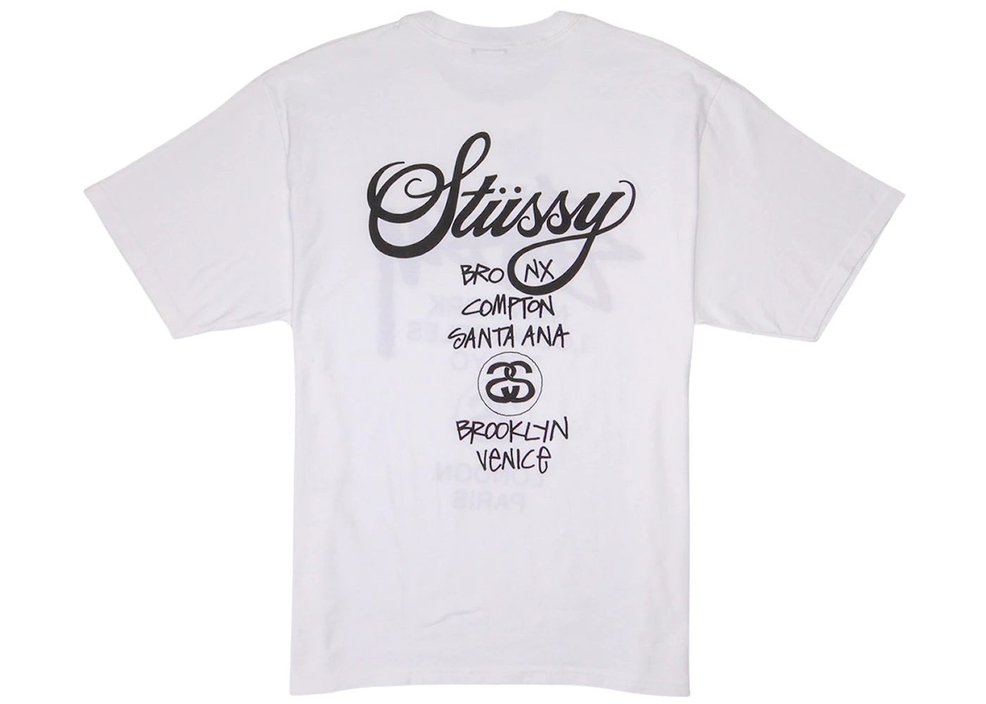 Stussy World Tour T-shirt White - vue secondaire A