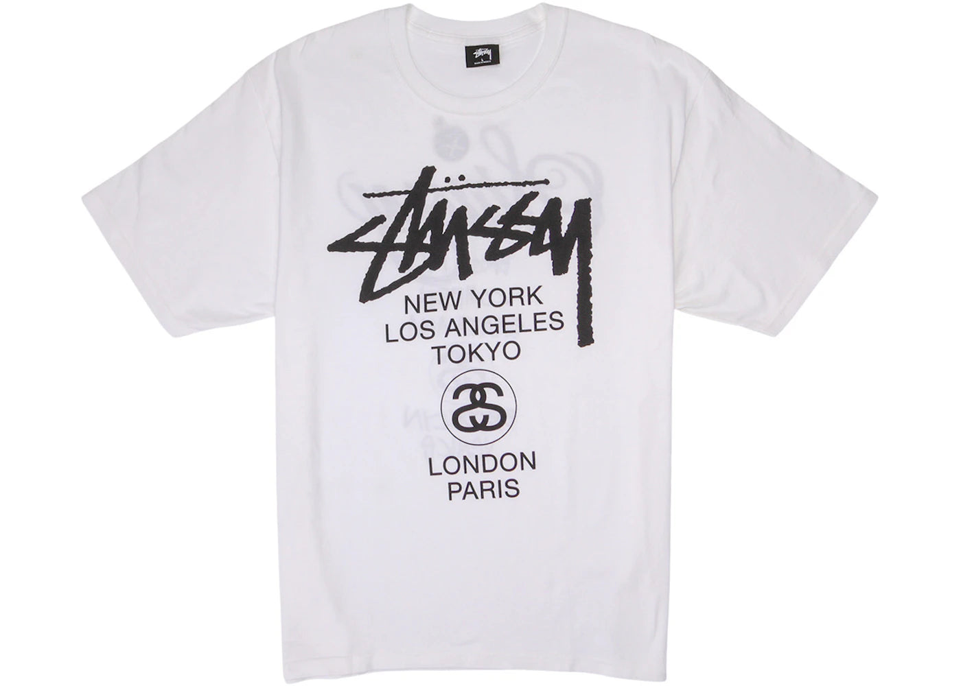 Stussy World Tour T-shirt White - vue 360