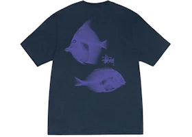 Stussy X-Ray Fishin Tee Navy - vue 360