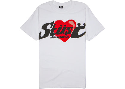Stussy x CPFM Heart T-shirt White - apparel view 2