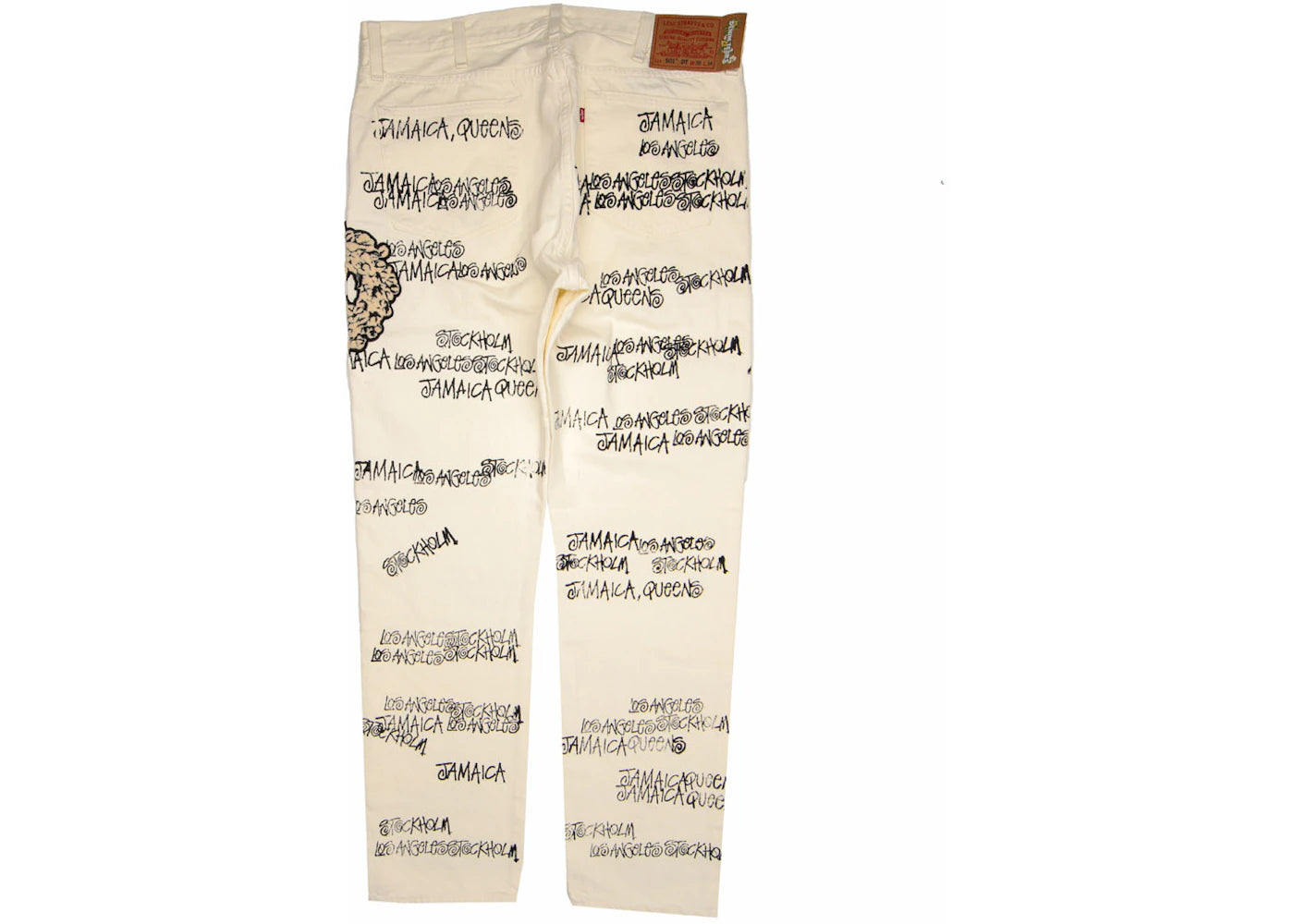 Stussy x Denim Tears x Our Legacy TTL 501 Jean White - vue secondaire A