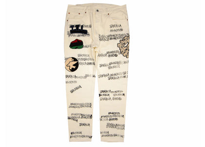 Stussy x Denim Tears x Our Legacy TTL 501 Jean White - authentic Stussy product
