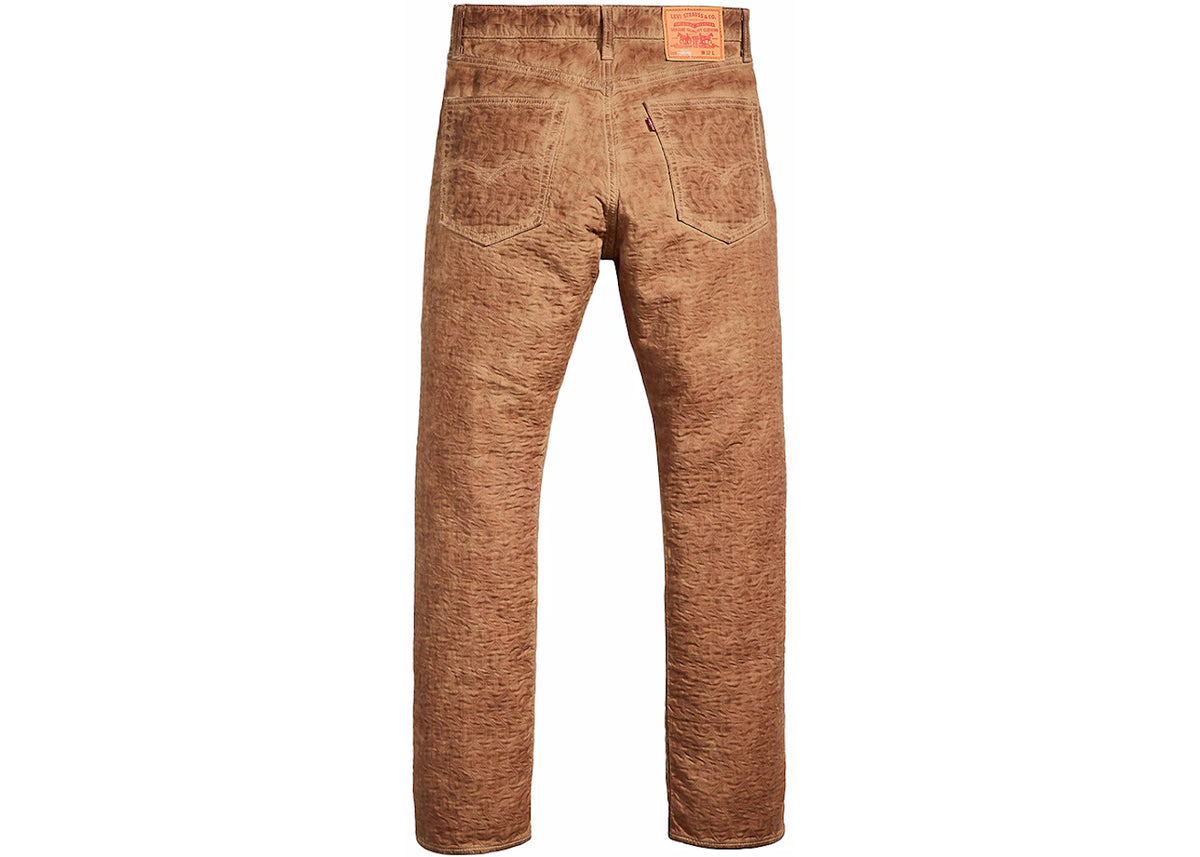 Stussy x Levi's Dyed Jacquard Jean Brown - vue secondaire B
