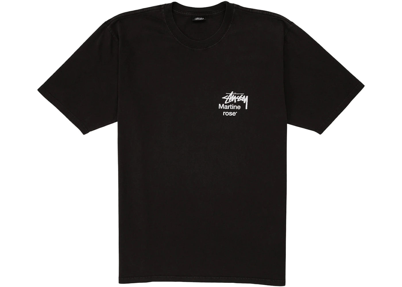 Stussy x Martine Rose Collage Pigment Dyed Tee Black - vue secondaire A
