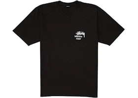 Stussy x Martine Rose Collage Pigment Dyed Tee Black