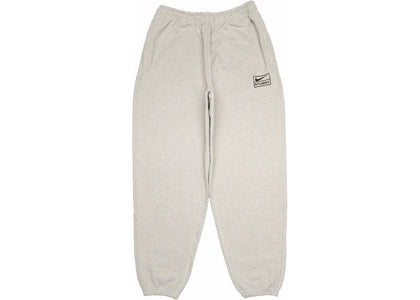 Stussy x Nike NRG BR Fleece Sweatpants (FW23) Grey Heather - authentic Stussy apparel