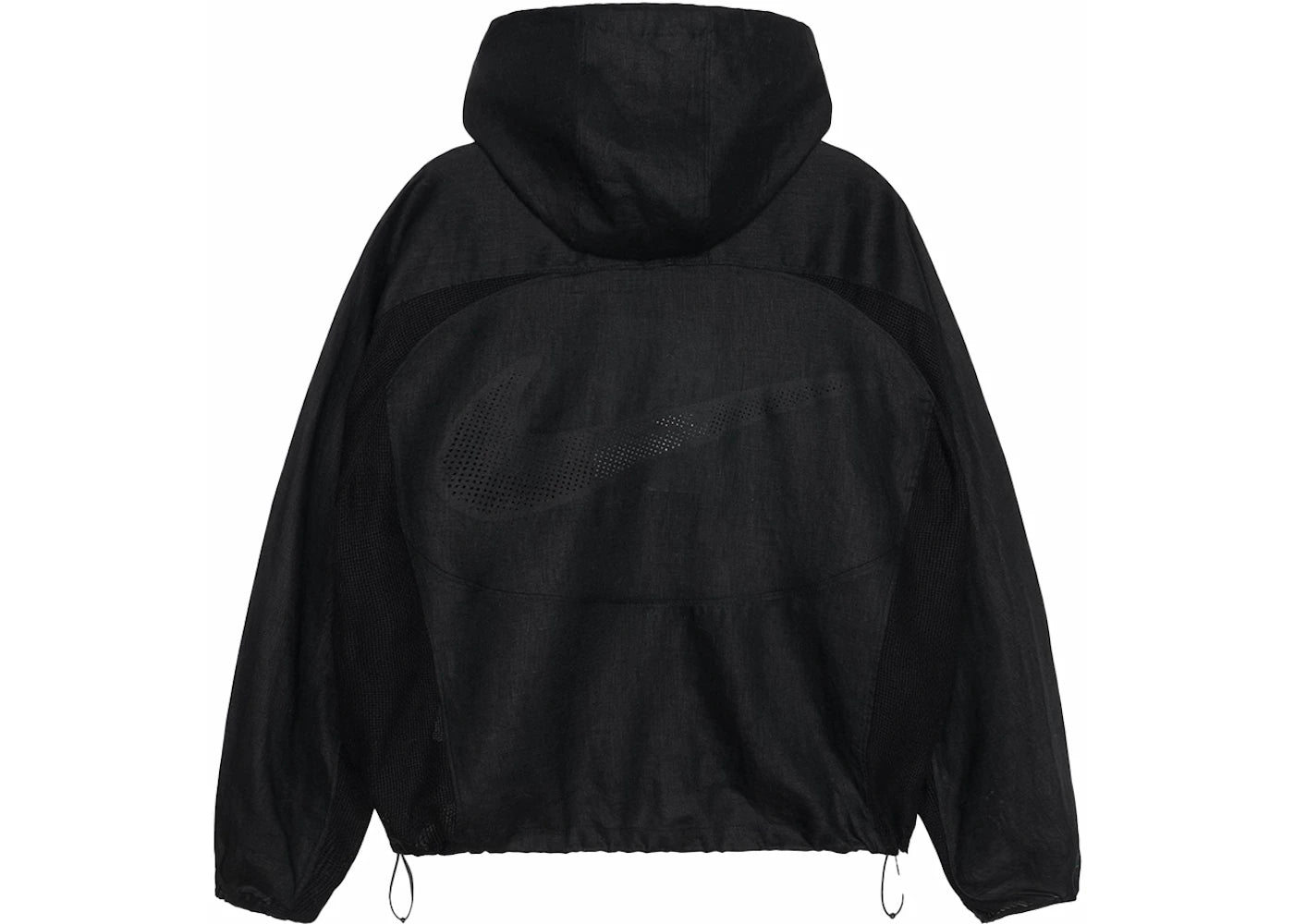 Stussy x Nike Linen Shell Jacket Black - vue secondaire B