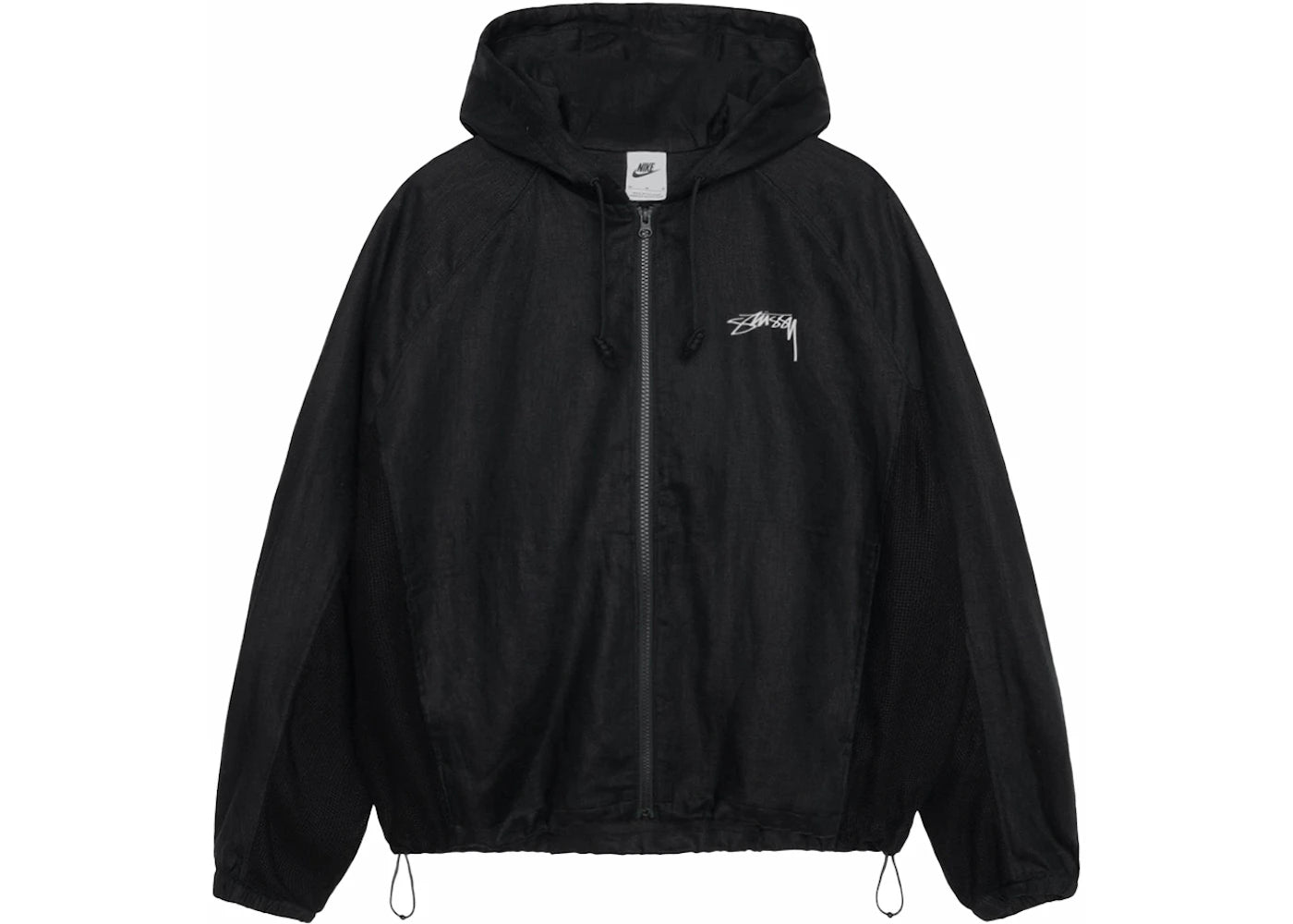 Stussy x Nike Linen Shell Jacket Black - vue secondaire A