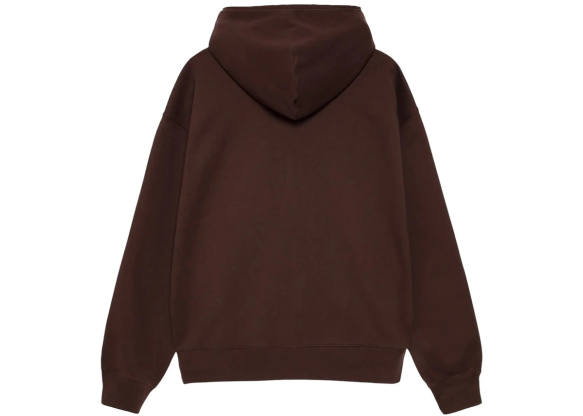 Stussy x Nike Stone Washed Fleece Zip Hoodie (FW25) Dark Cinder - vue secondaire A