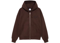 Stussy x Nike Stone Washed Fleece Zip Hoodie (FW25) Dark Cinder