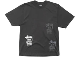 Stussy x Our Legacy Stamp Pigment Dyed Tee Faded Black