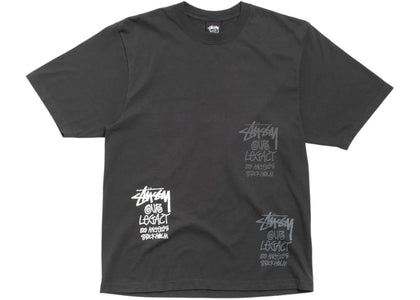 Stussy x Our Legacy Stamp Pigment Dyed Tee Faded Black - product view 2