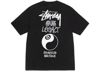 Stussy x Our Legacy Work Shop 8 Ball Yin Yang Pigment Dyed Tee Black