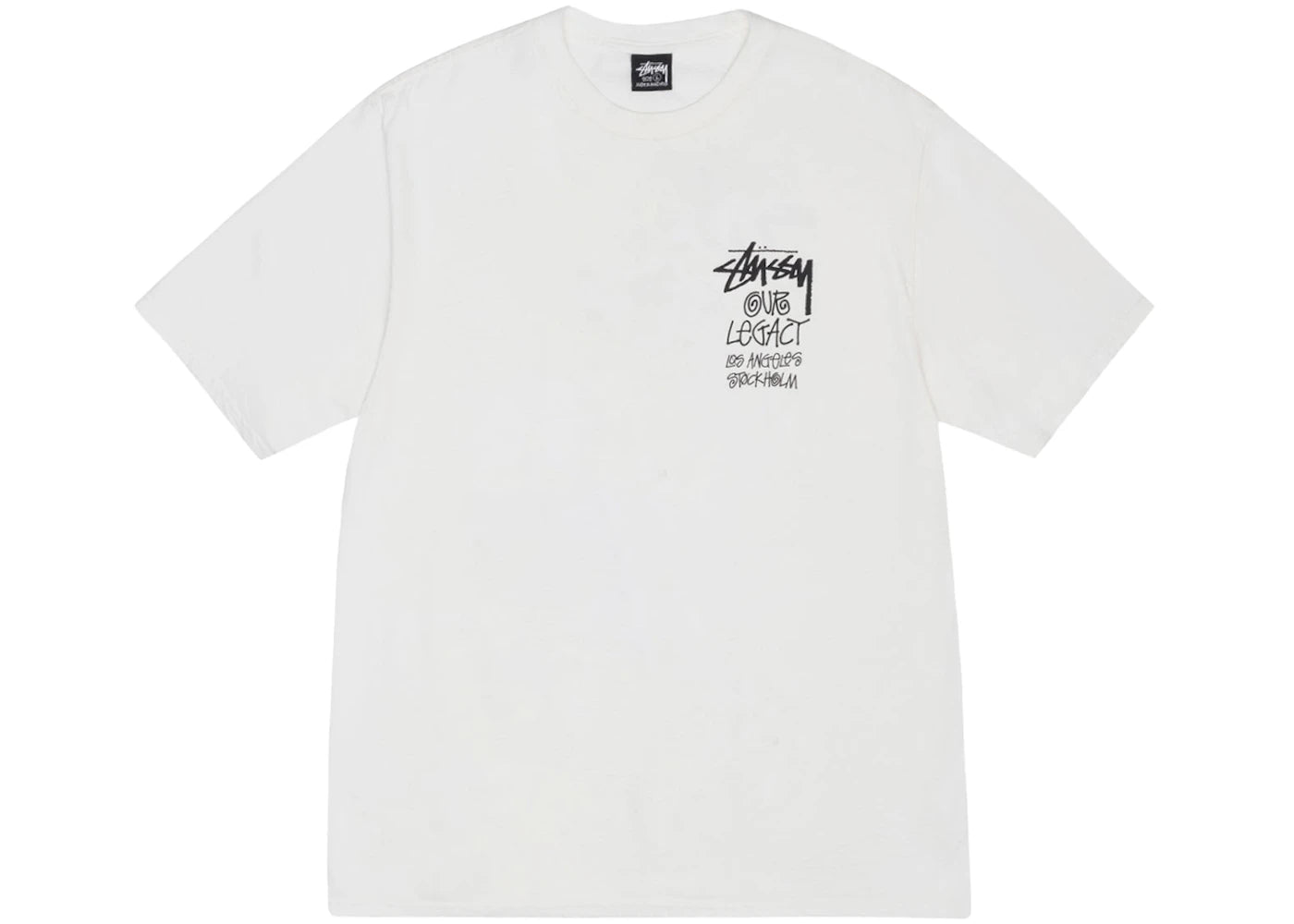 Stussy x Our Legacy Work Shop 8 Ball Yin Yang Pigment Dyed Tee Natural - vue secondaire B