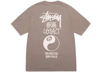 Stussy x Our Legacy Work Shop 8 Ball Yin Yang Pigment Dyed Tee Taupe