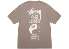 Stussy x Our Legacy Work Shop 8 Ball Yin Yang Pigment Dyed Tee Taupe