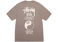Stussy x Our Legacy Work Shop 8 Ball Yin Yang Pigment Dyed Tee Taupe