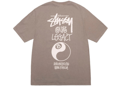 Stussy x Our Legacy Work Shop 8 Ball Yin Yang Pigment Dyed Tee Taupe - product view 2