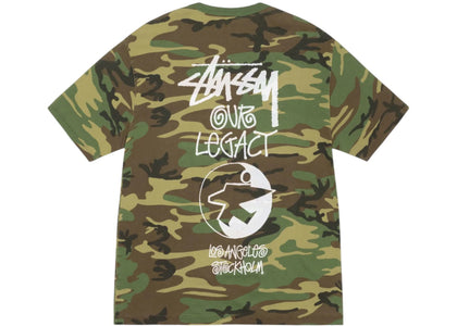 Stussy x Our Legacy Work Shop Surfman Pigment Dyed Tee Camo - authentic Stussy product