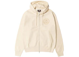 Stussy x Wales Bonner Fleece Zip Hoodie Ivory - vue 360