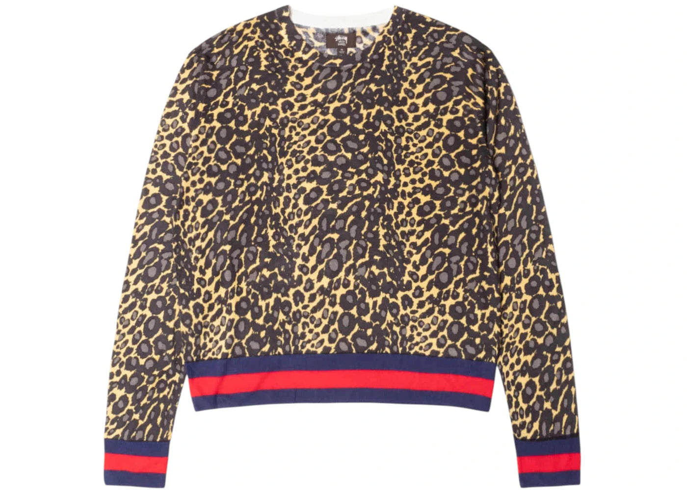Stussy x Wales Bonner Leopard Sweater Golden - vue secondaire B
