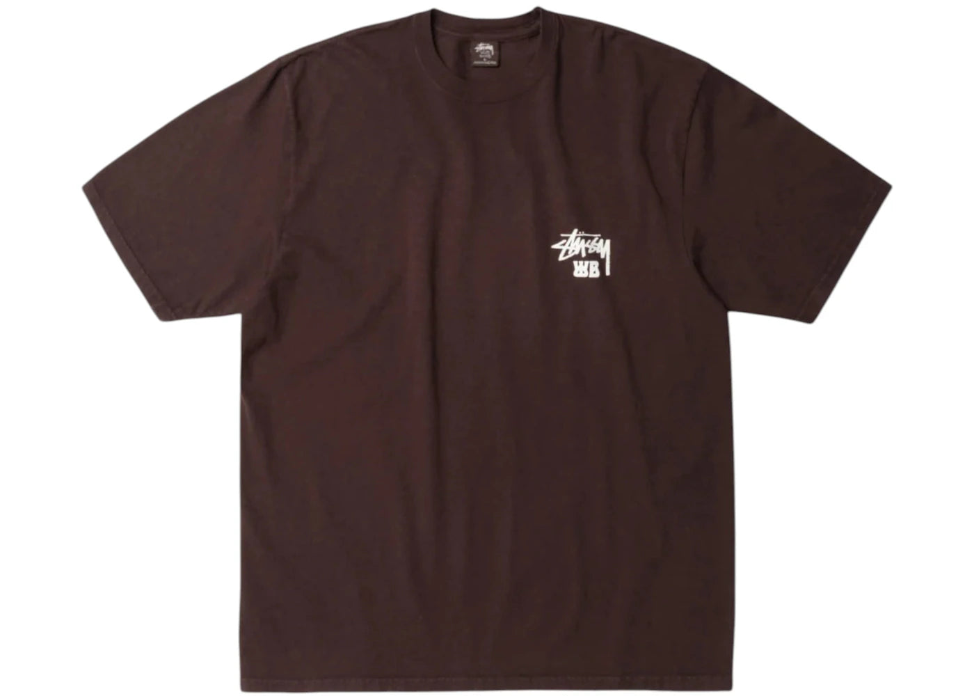 Stussy x Wales Bonner Ocean Song Tee Brown - vue 360