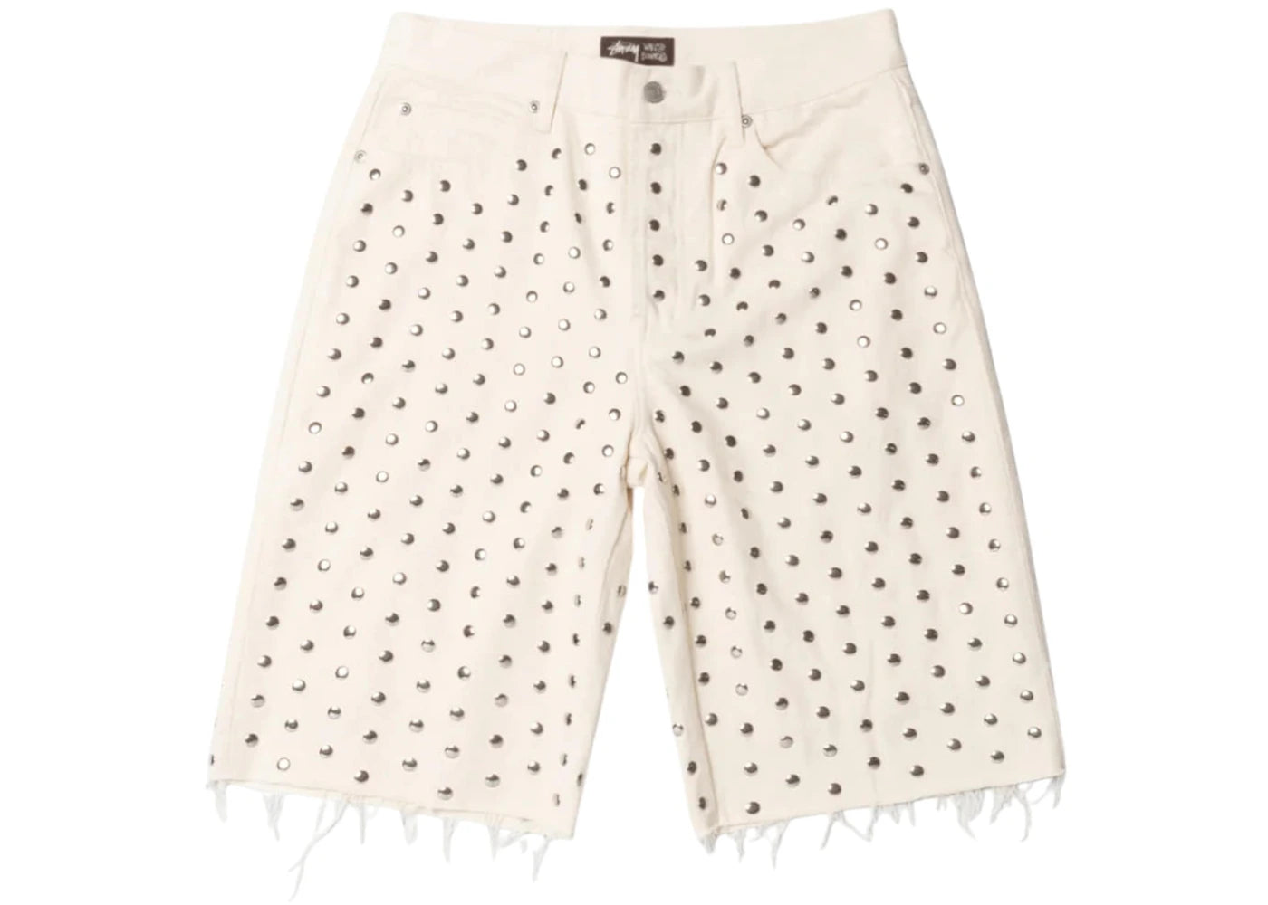 Stussy x Wales Bonner Studded Short Ivory - vue secondaire A