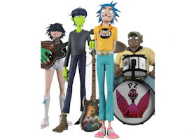 Superplastic x Gorillaz Song Machine Band Full Set Figure - vue 360