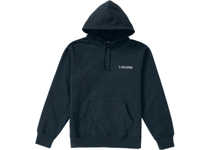 Supreme 1-800 Hooded Sweatshirt Navy - apparel view 2