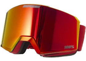 Supreme 100% NORG Goggles Red - vue 360