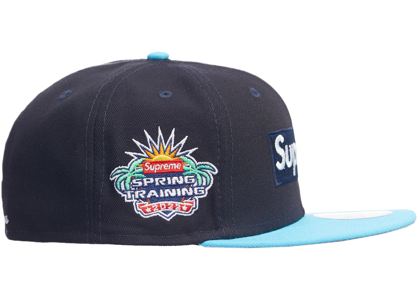 Supreme 2-Tone Box Logo New Era Blue - vue secondaire B