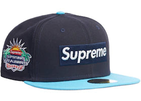 Supreme 2-Tone Box Logo New Era Blue