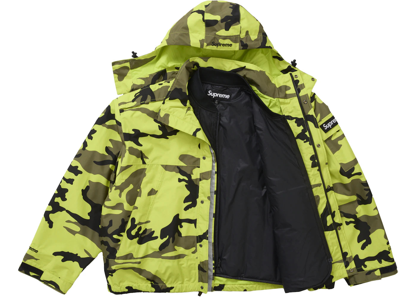 Supreme 2-in-1 GORE-TEX Shell + Quilted Liner Vest Fluorescent Camo