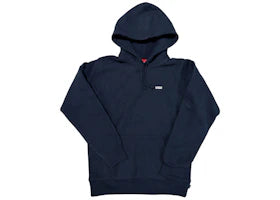 Supreme 3M Reflective Mini Logo Hooded Hoodie Navy - vue 360