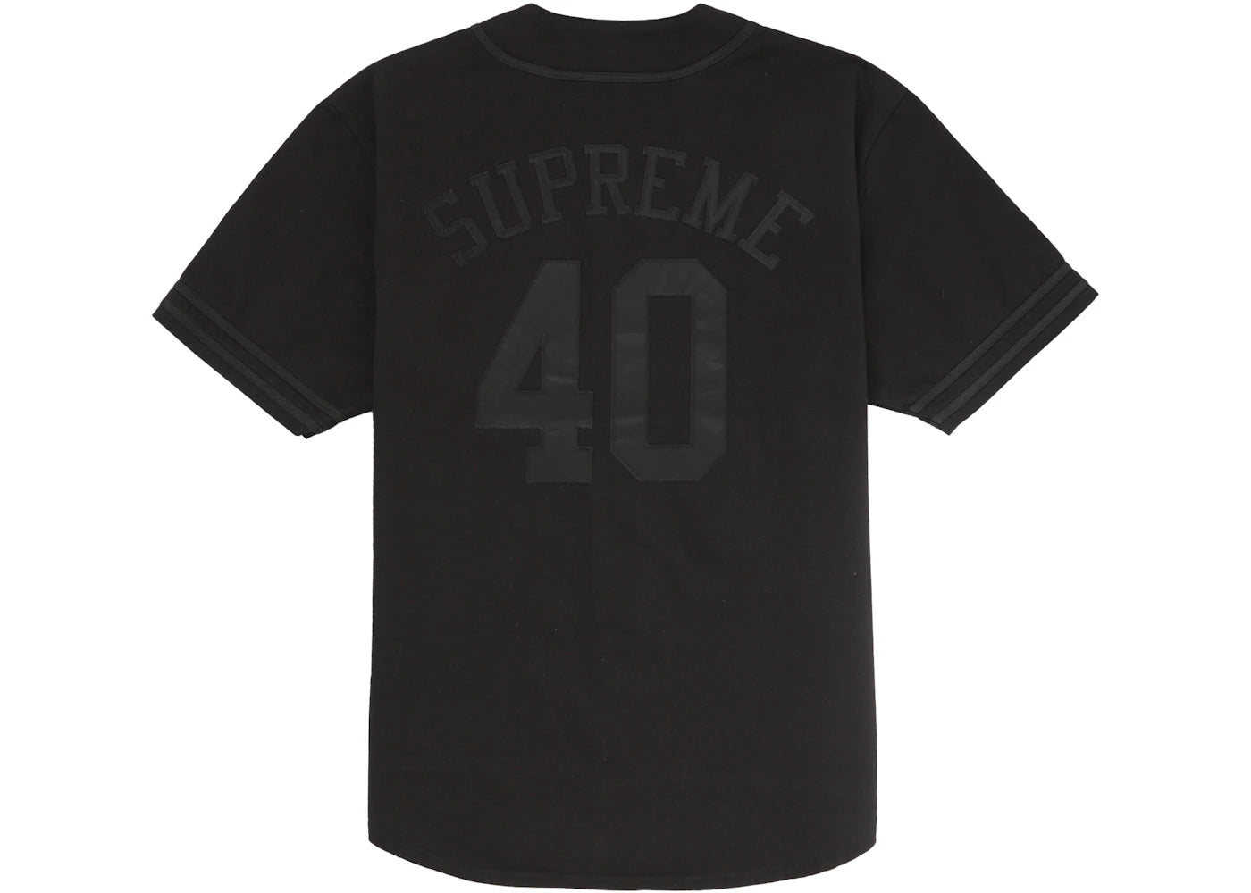 Supreme 40 Acres Twill Baseball Jersey Black - vue secondaire A