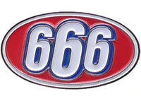 Supreme 666 Oval Pin Silver