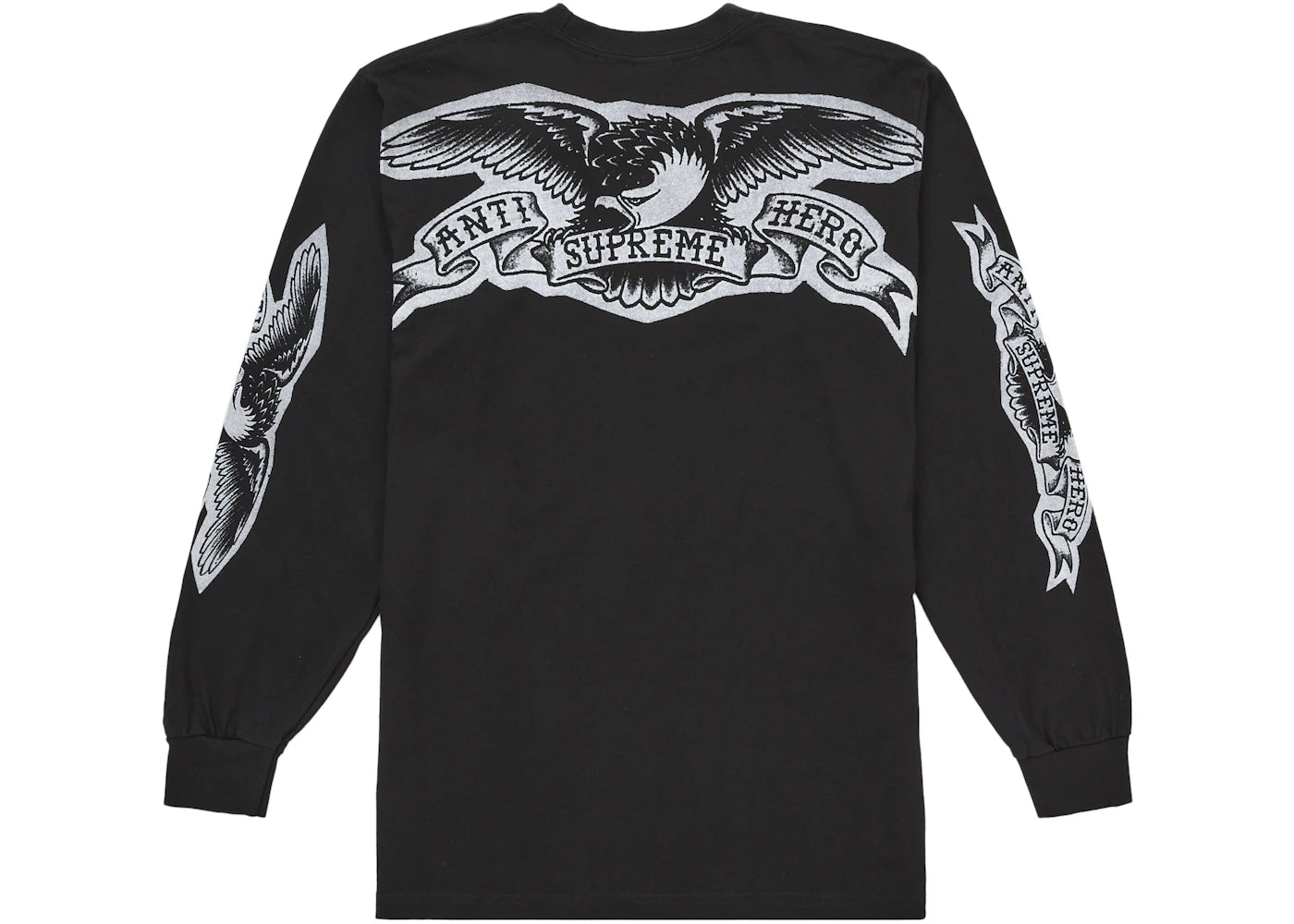 Supreme ANTIHERO Eagle L/S Tee Black - vue secondaire A