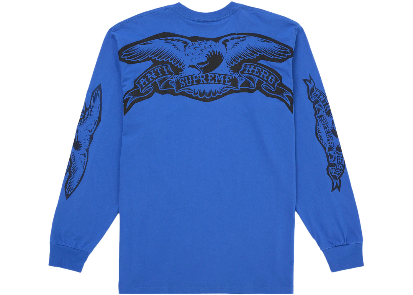 Supreme ANTIHERO Eagle L/S Tee Blue - vue secondaire A