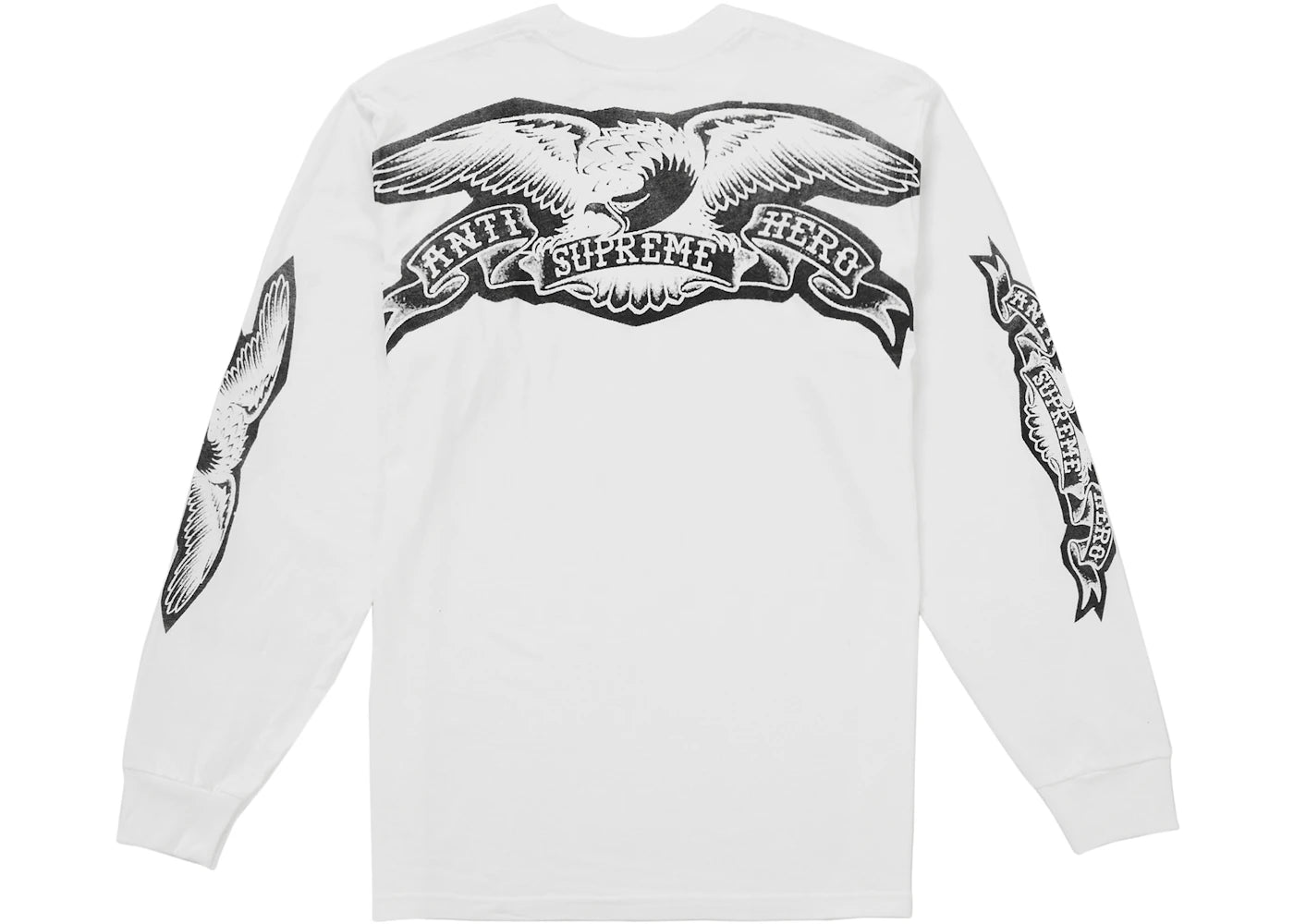 Supreme ANTIHERO Eagle L/S Tee White - vue secondaire A