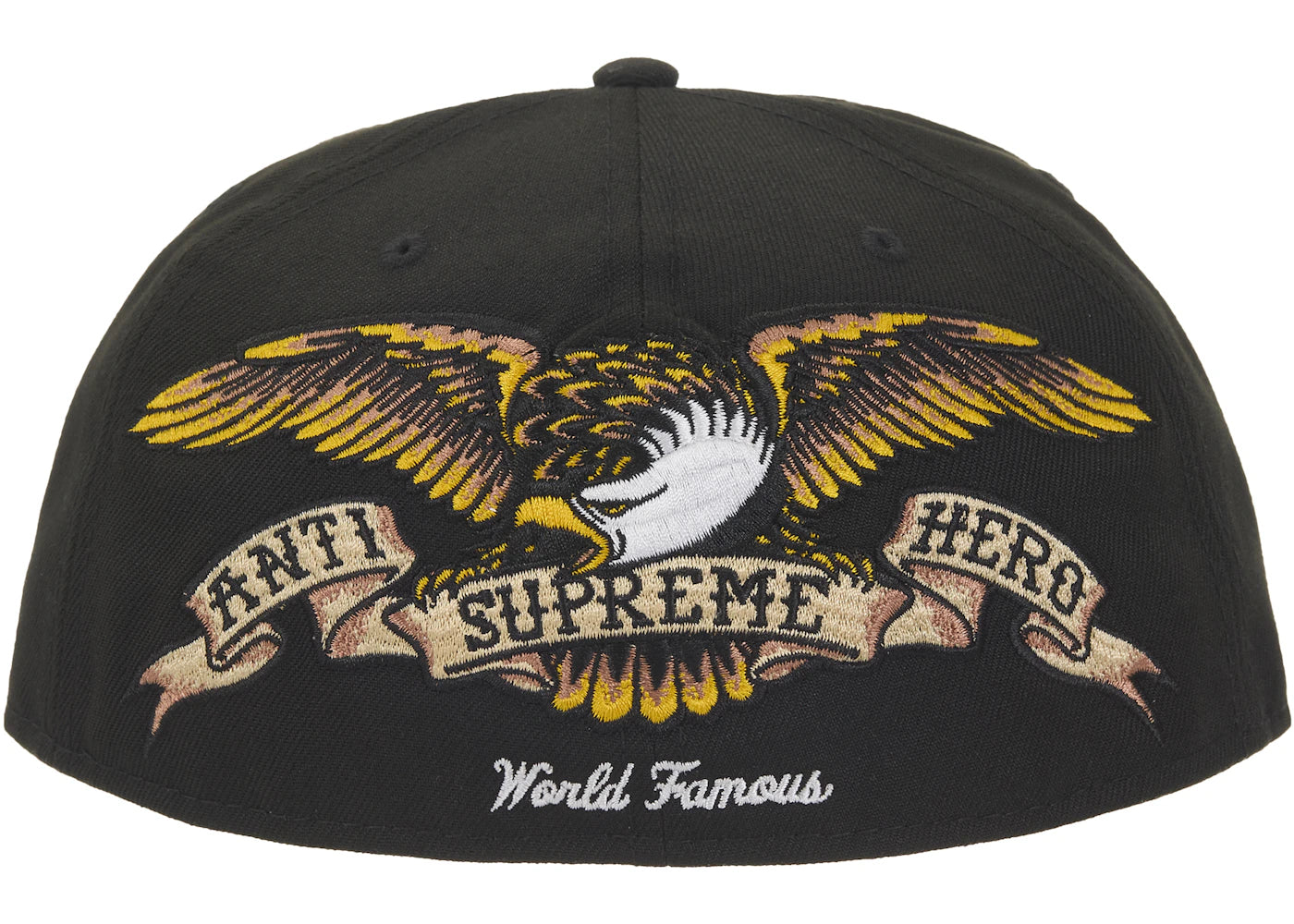 Supreme ANTIHERO New Era 59Fifty Fitted Cap Black - vue secondaire A
