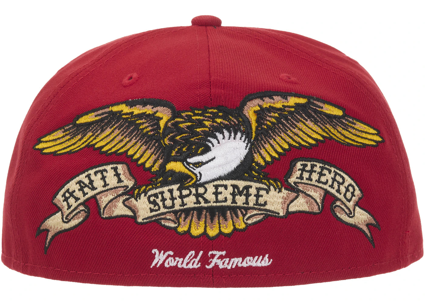 Supreme ANTIHERO New Era 59Fifty Fitted Cap Red - vue secondaire B