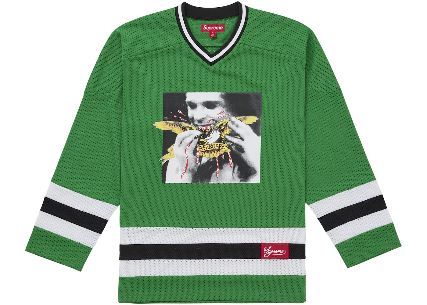 Supreme ANTIHERO Ozzy Hockey Jersey Green - vue secondaire A