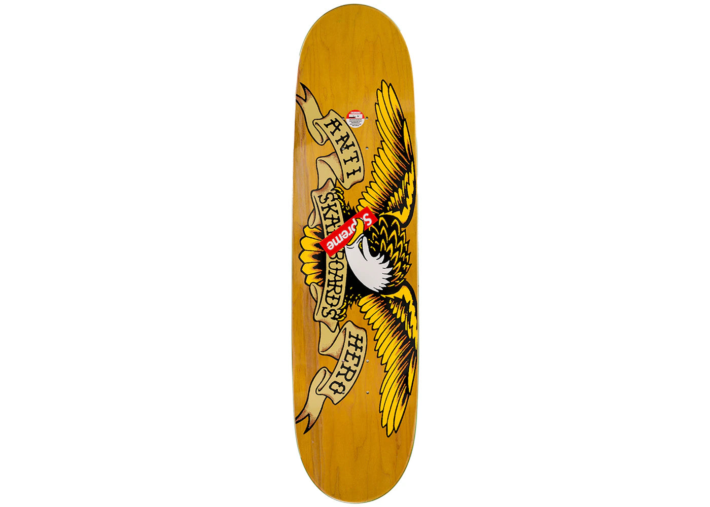 Supreme ANTIHERO Skateboard Deck Pink/Yellow
