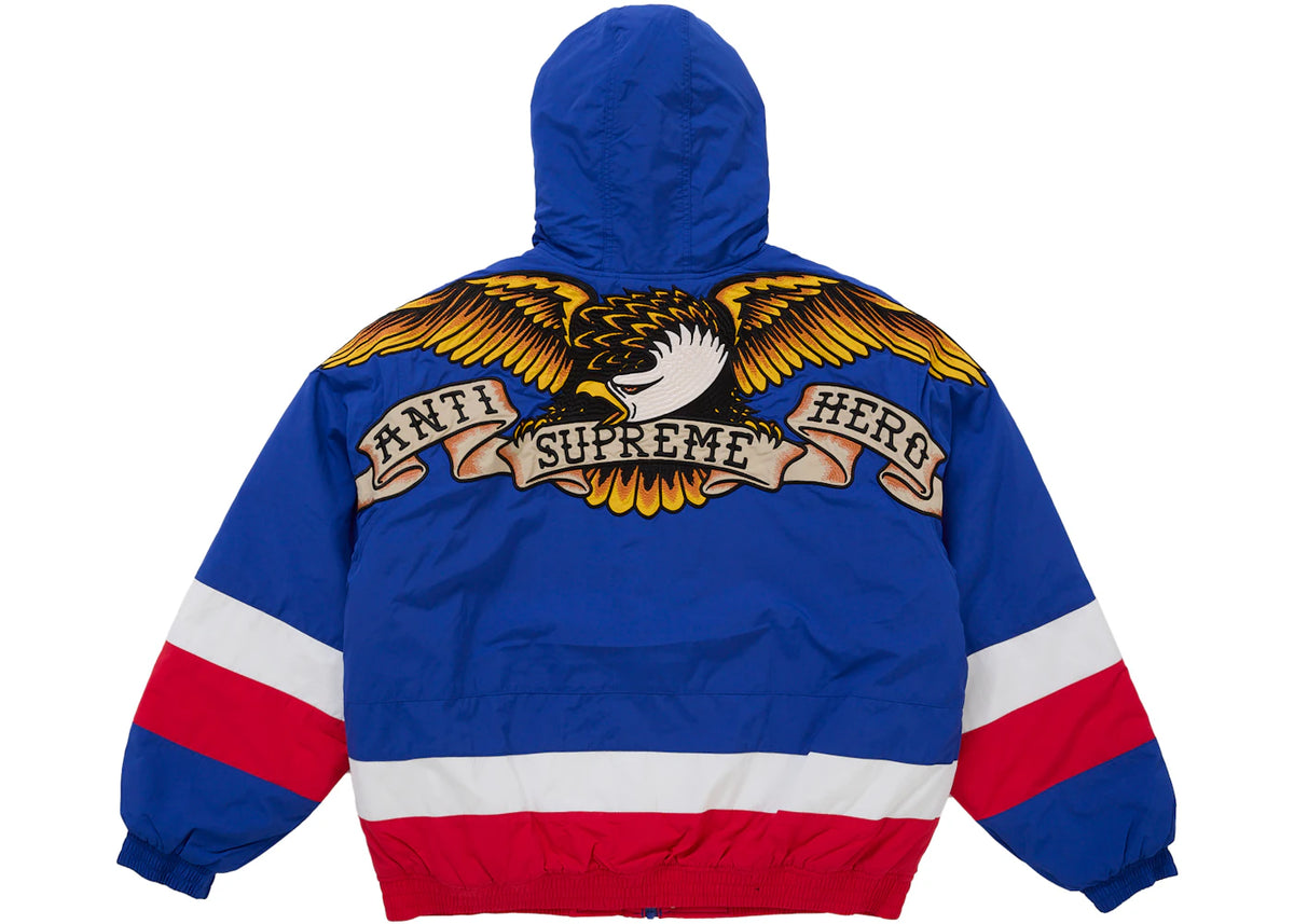Supreme ANTIHERO Stadium Jacket Blue - vue secondaire B