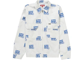 Supreme ANTIHERO Work Jacket White - vue 360