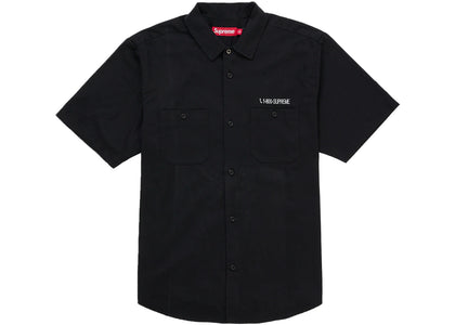 Supreme AOI Cyborg S/S Work Shirt Black - apparel view 2