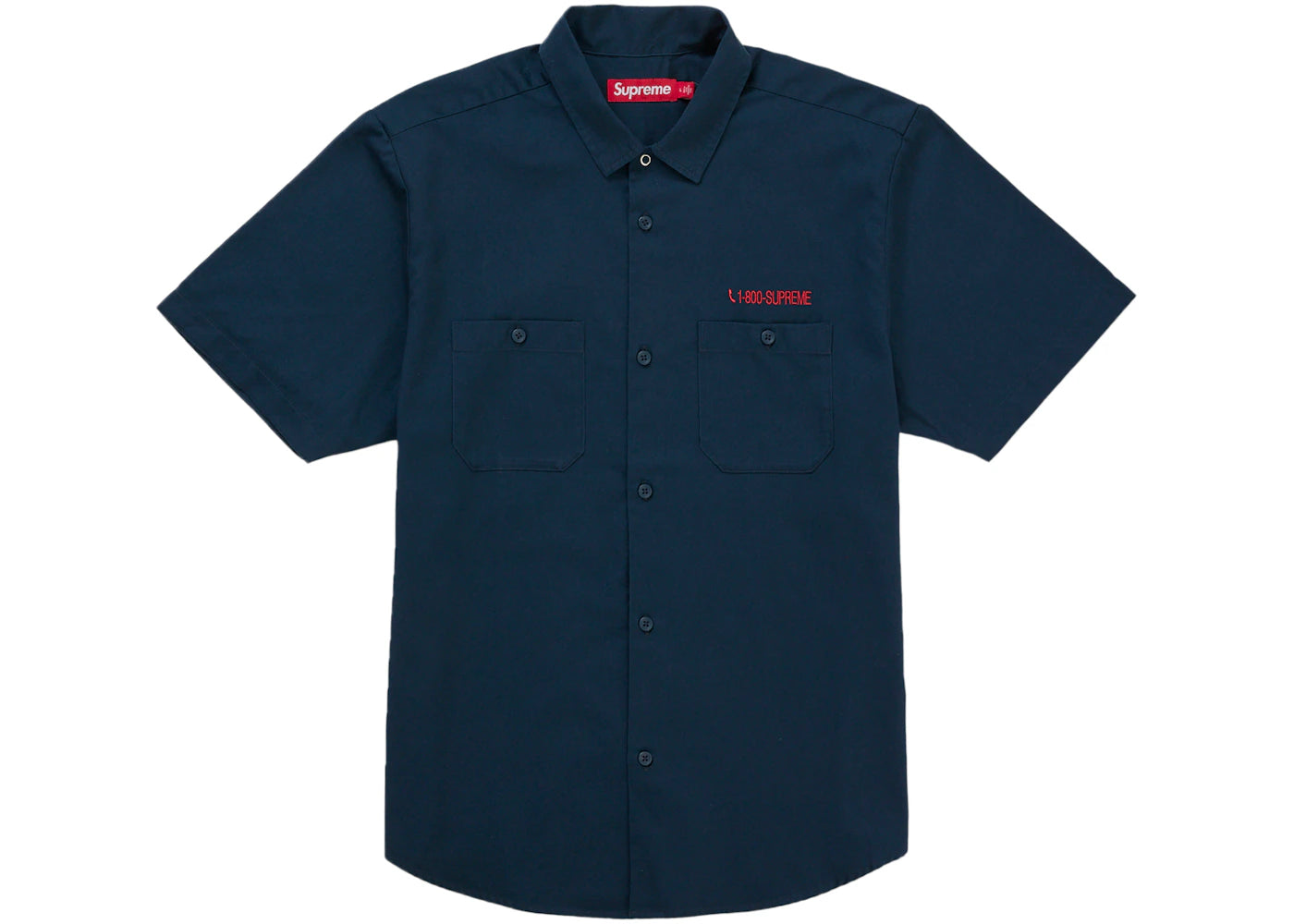 Supreme AOI Cyborg S/S Work Shirt Blue - vue secondaire A