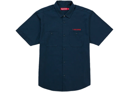 Supreme AOI Cyborg S/S Work Shirt Blue - apparel view 2